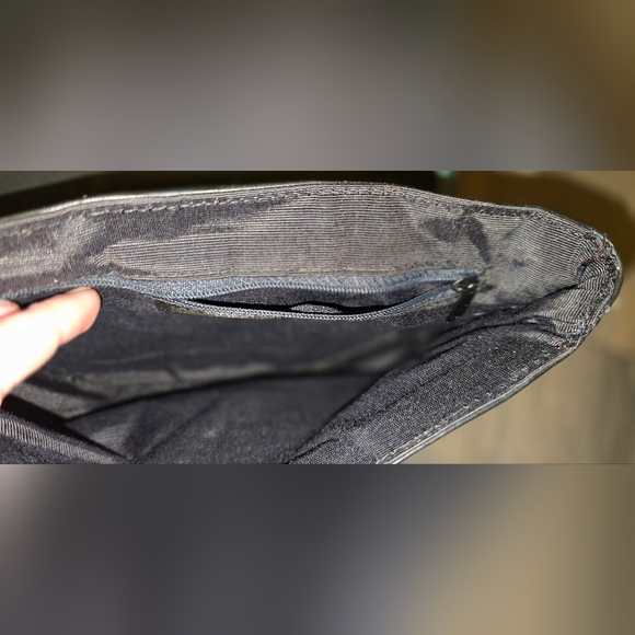 Leather Vintage Noble Crossbody Multicolor Fringe USA Festival Bag 80s Cochella - Picture 8 of 10